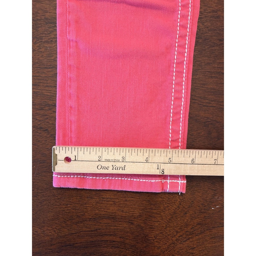 Miss Me Jeans Womens 29 Pink Skinny Stretch Denim Rhinestone Pocket JP5769S4 - Picture 7 of 12
